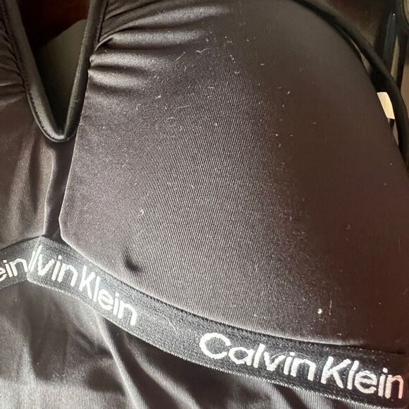 Calvin Klein V-Wire Halter Tankini Top Jaguar Brown Size Medium NWT - Picture 11 of 14